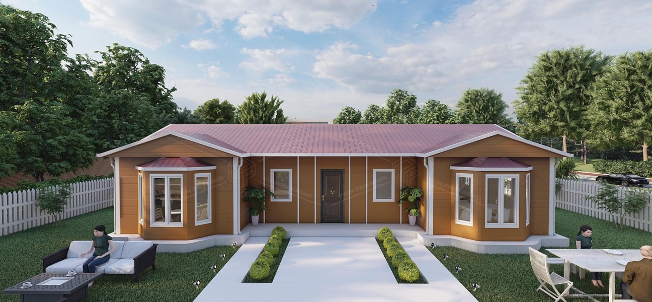 98m² Tek Katlı Prefabrik Konut