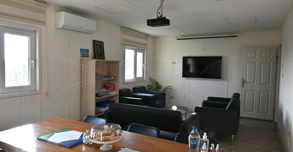 İki Katlı Prefabrik Ofis Binası 