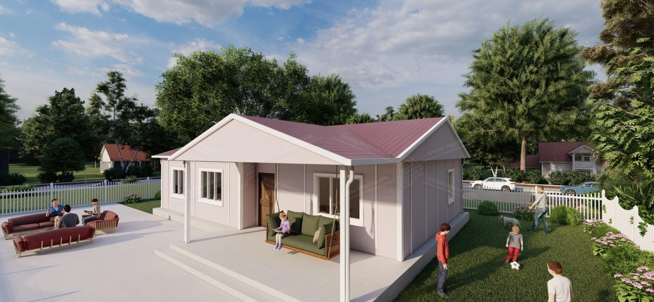 Kampanyalı 103m² Tek Katlı Prefabrik Ev