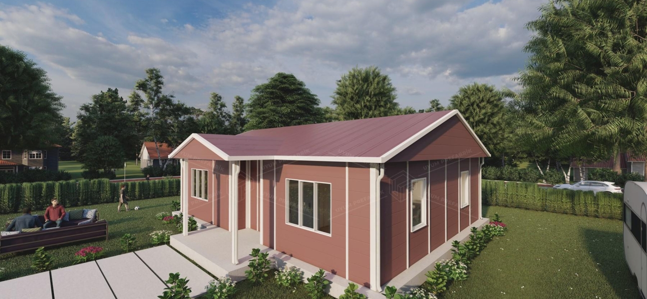 Kampanyalı 81m² Tek Katlı Prefabrik Ev