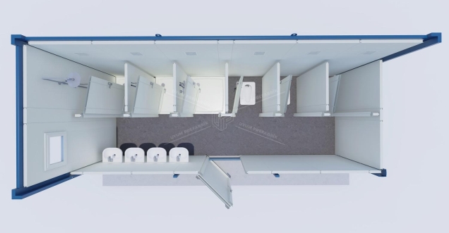 UP-1 WC-Duş Konteyner