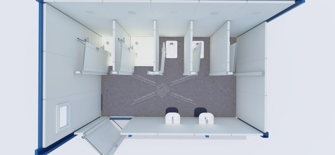 UP-2 WC-Shower Container