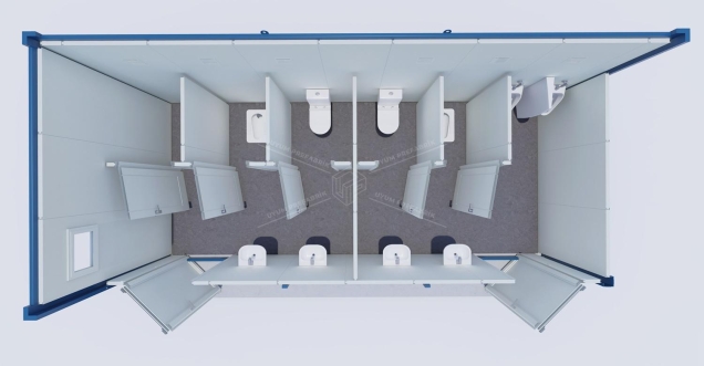 UP-3 WC-Shower Container