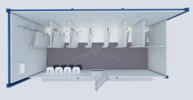 UP-5 WC-Duş Konteyner