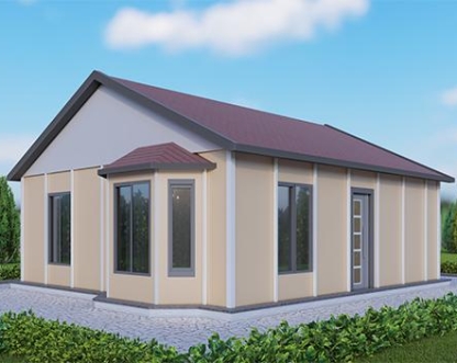 UP200 Selemen 64m² Tek Katlı Çelik Ev 