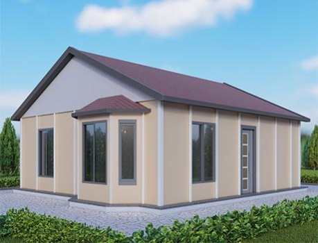 UP200 Selemen 64m² Tek Katlı Çelik Ev 