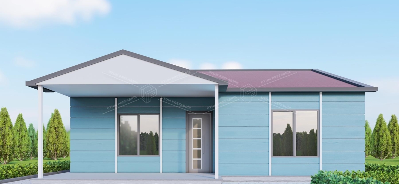 UP201 Dikmen 65m² Tek Katlı Çelik Ev 