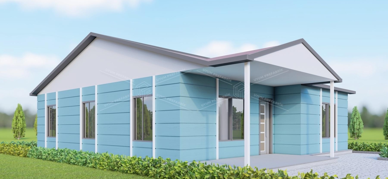 UP201 Dikmen 65m² Tek Katlı Çelik Ev 