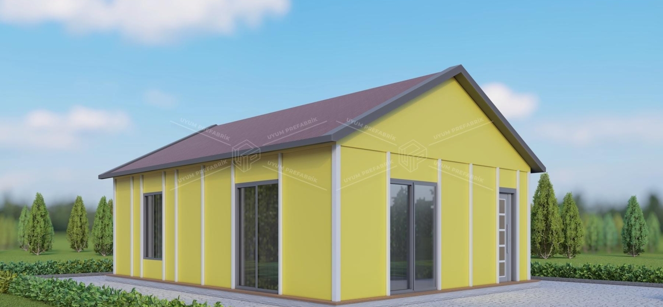 UP202 Kestel 70m² Tek Katlı Çelik Ev 