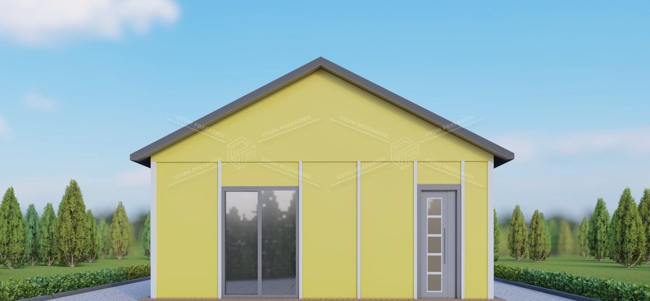 UP202 Kestel 70m² Tek Katlı Çelik Ev 