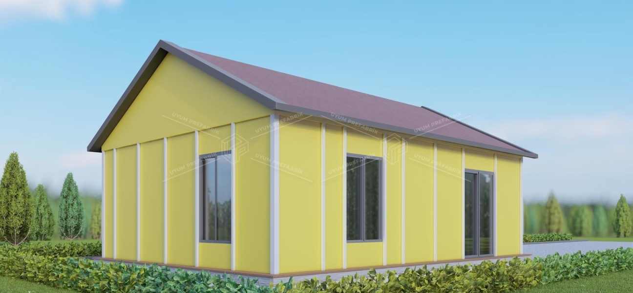 UP202 Kestel 70m² Tek Katlı Çelik Ev 