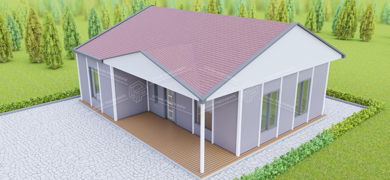 UP203 Beyşehir 100m² Single-Storey Steel House