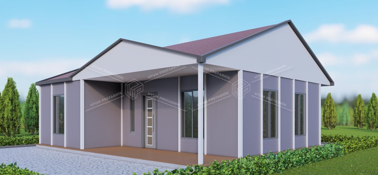 UP203 Beyşehir 100m² Tek Katlı Çelik Ev 