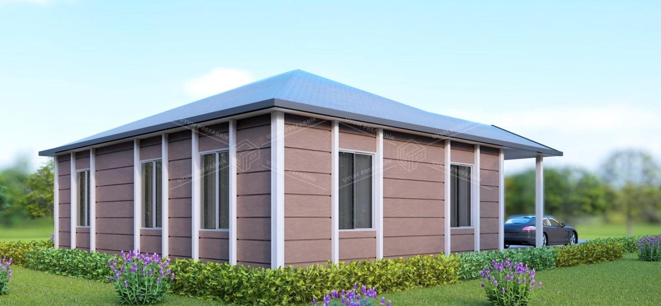 UP204 Side 105m² Tek Katlı Çelik Ev