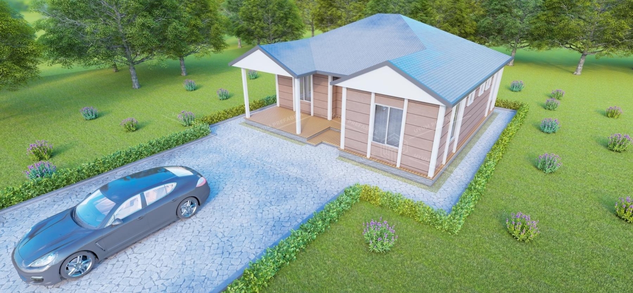 UP204 Side 105m² Tek Katlı Çelik Ev
