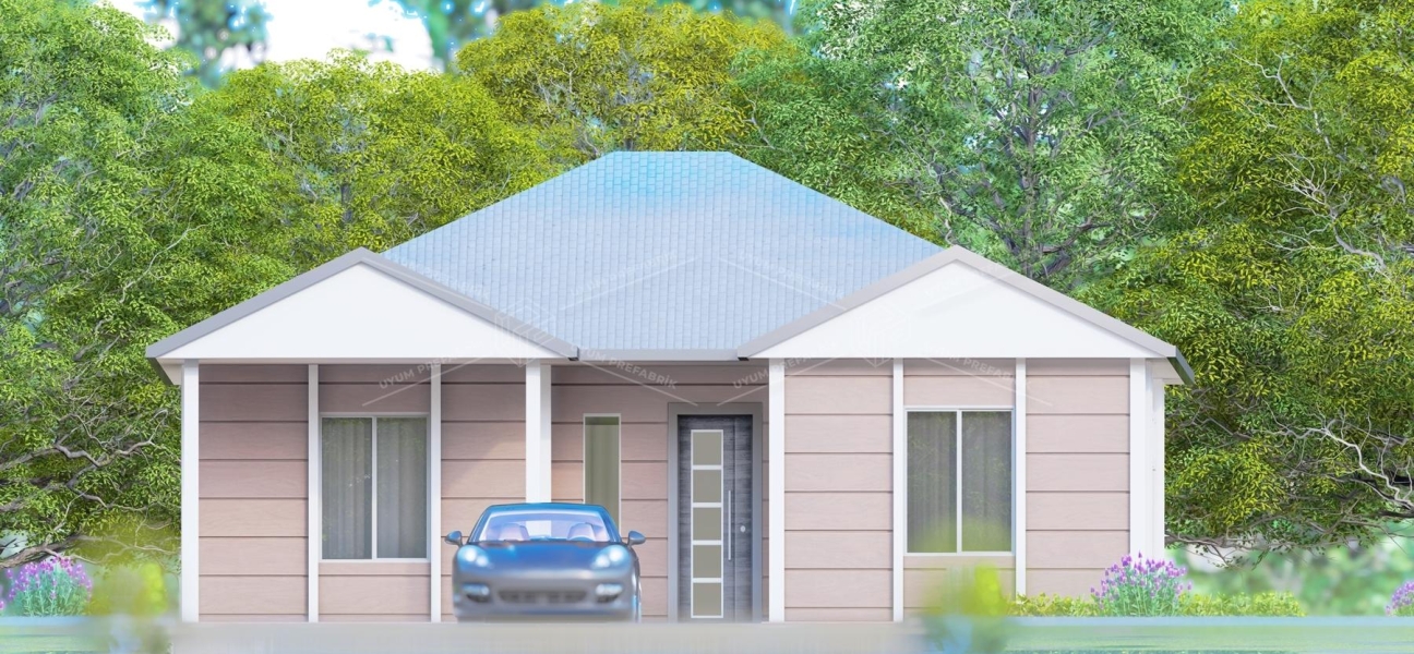 UP204 Side 105m² Tek Katlı Çelik Ev