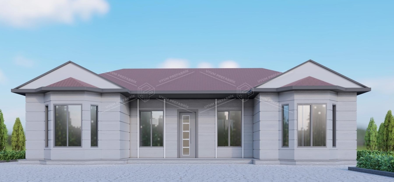 UP205 Ayder 110m² Tek Katlı Çelik Ev 