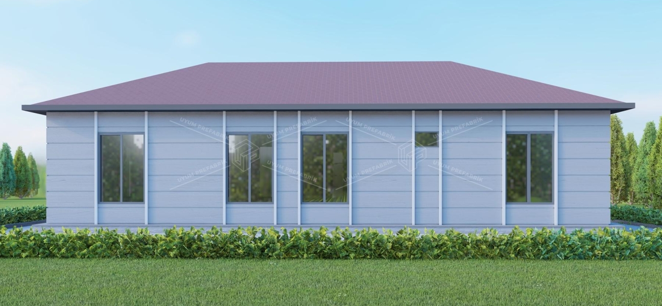 UP205 Ayder 110m² Tek Katlı Çelik Ev 