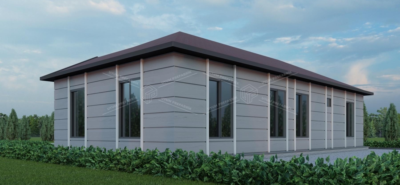 UP205 Ayder 110m² Tek Katlı Çelik Ev 