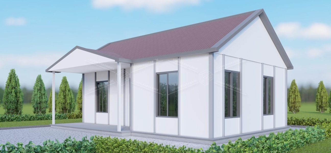 UP207 Manyas 60m² Tek Katlı Çelik 