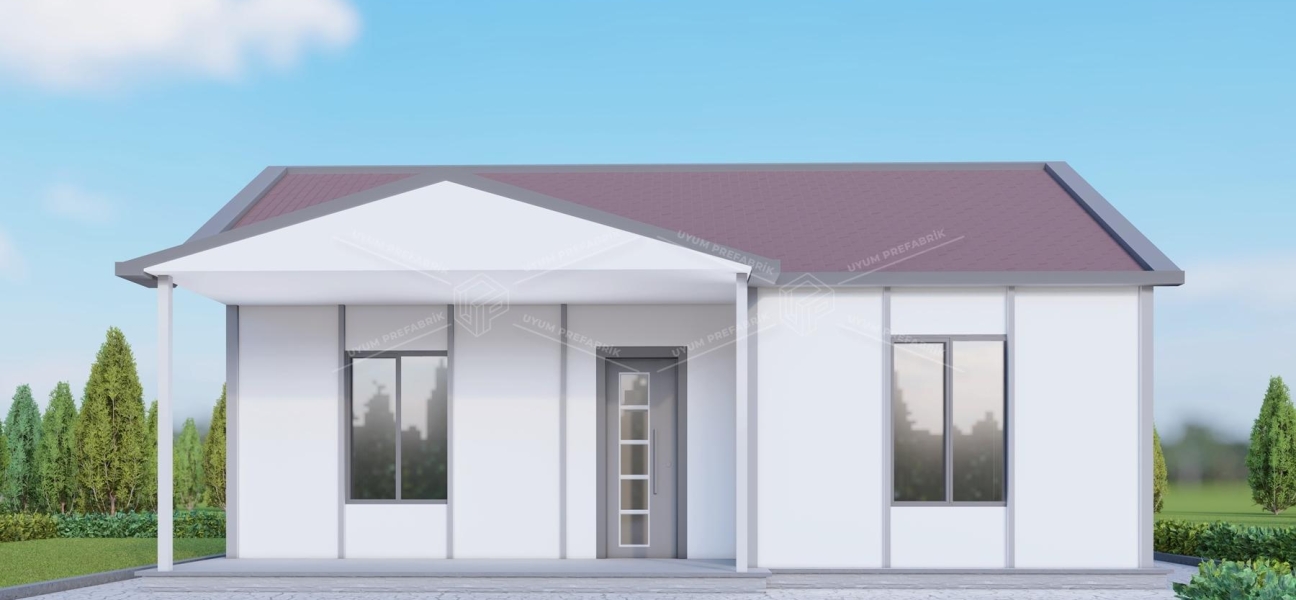 UP207 Manyas 60m² Tek Katlı Çelik 