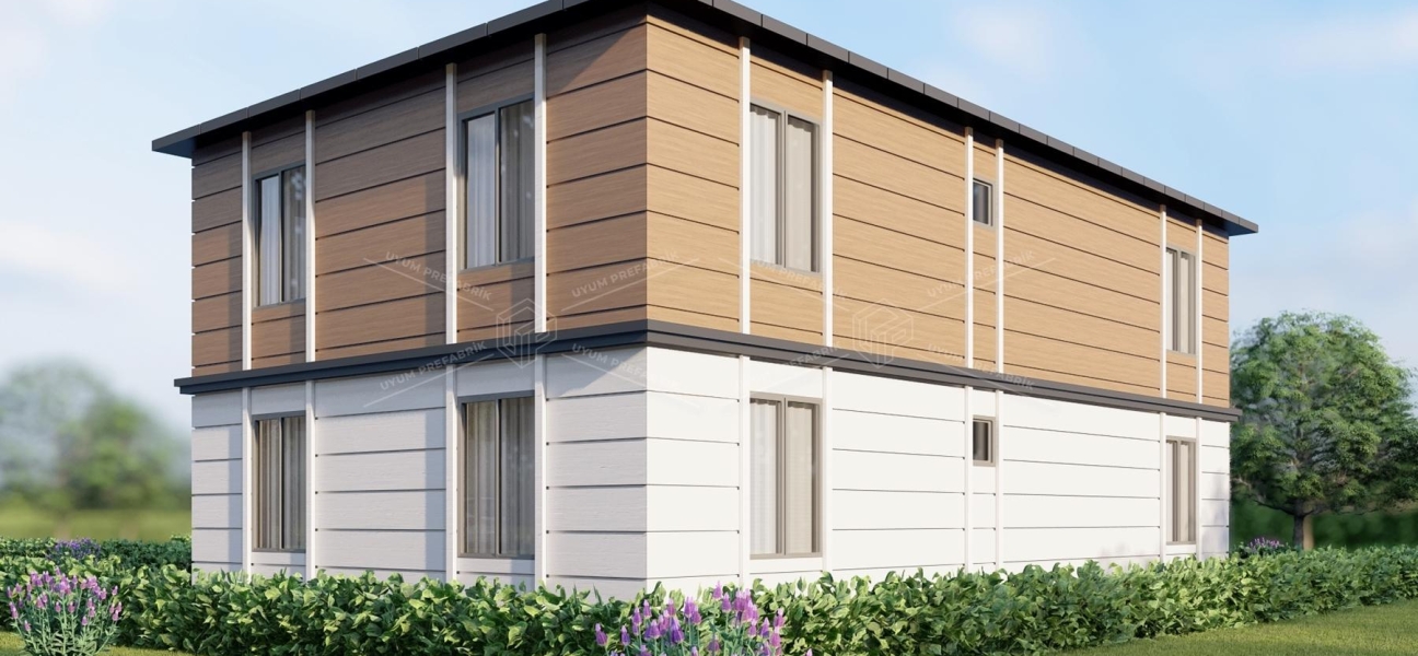 UP209 KÜMBET 205m² Çift Katlı Çelik Ev