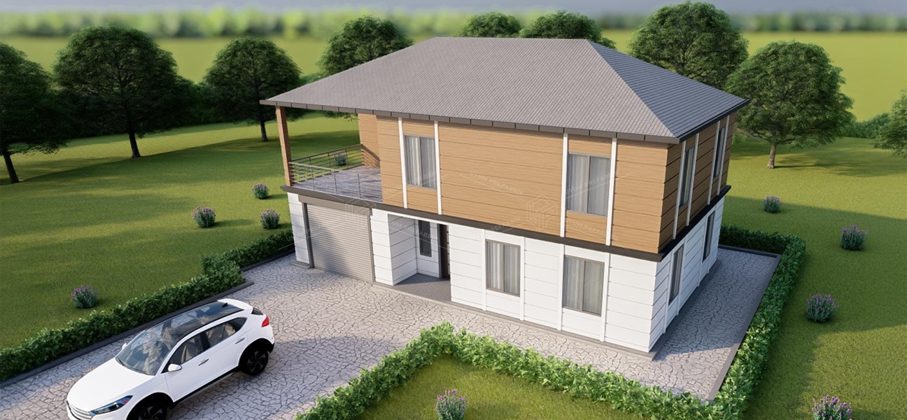 UP209 KÜMBET 205m² Çift Katlı Çelik Ev