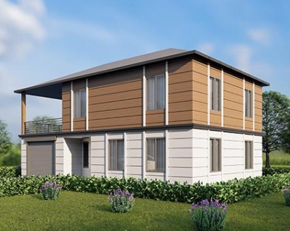 UP209 KÜMBET 205m² Çift Katlı Çelik Ev