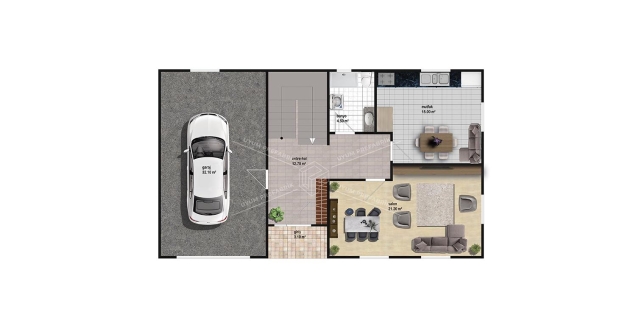 UP209 KÜMBET 205m² Çift Katlı Çelik Ev