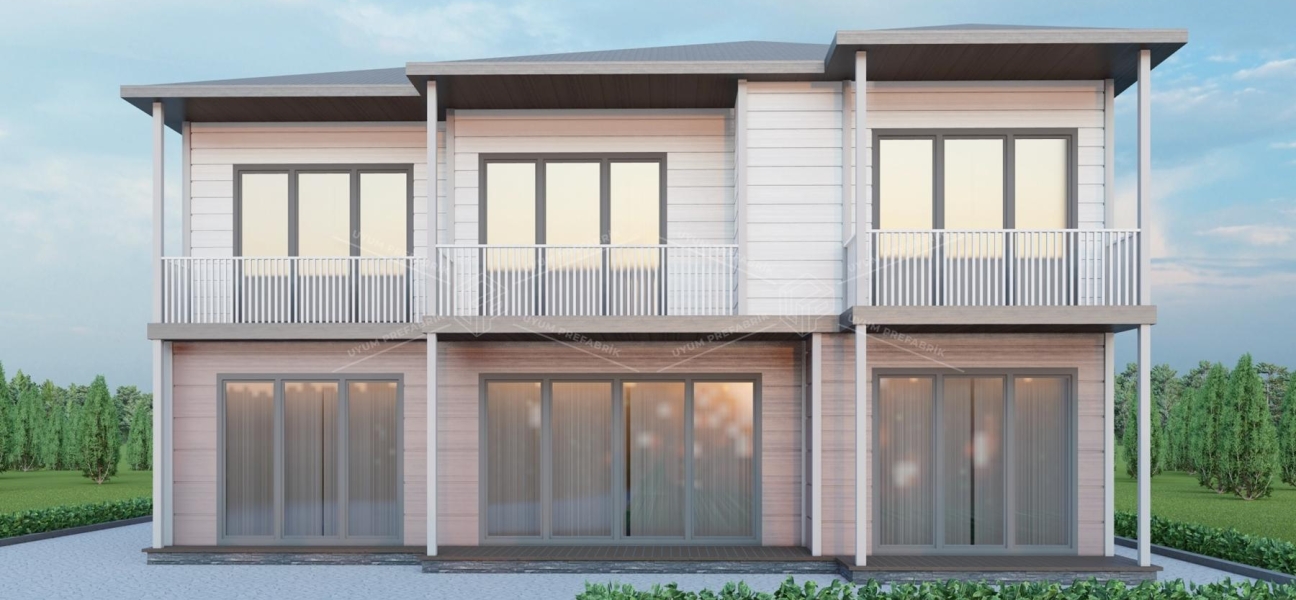 UP210 SANTA 221m² Çift Katlı Çelik Ev