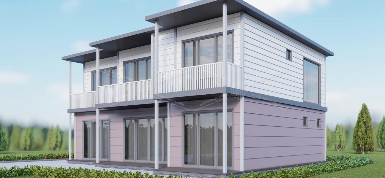 UP210 SANTA 221m² Two Storey Steel House