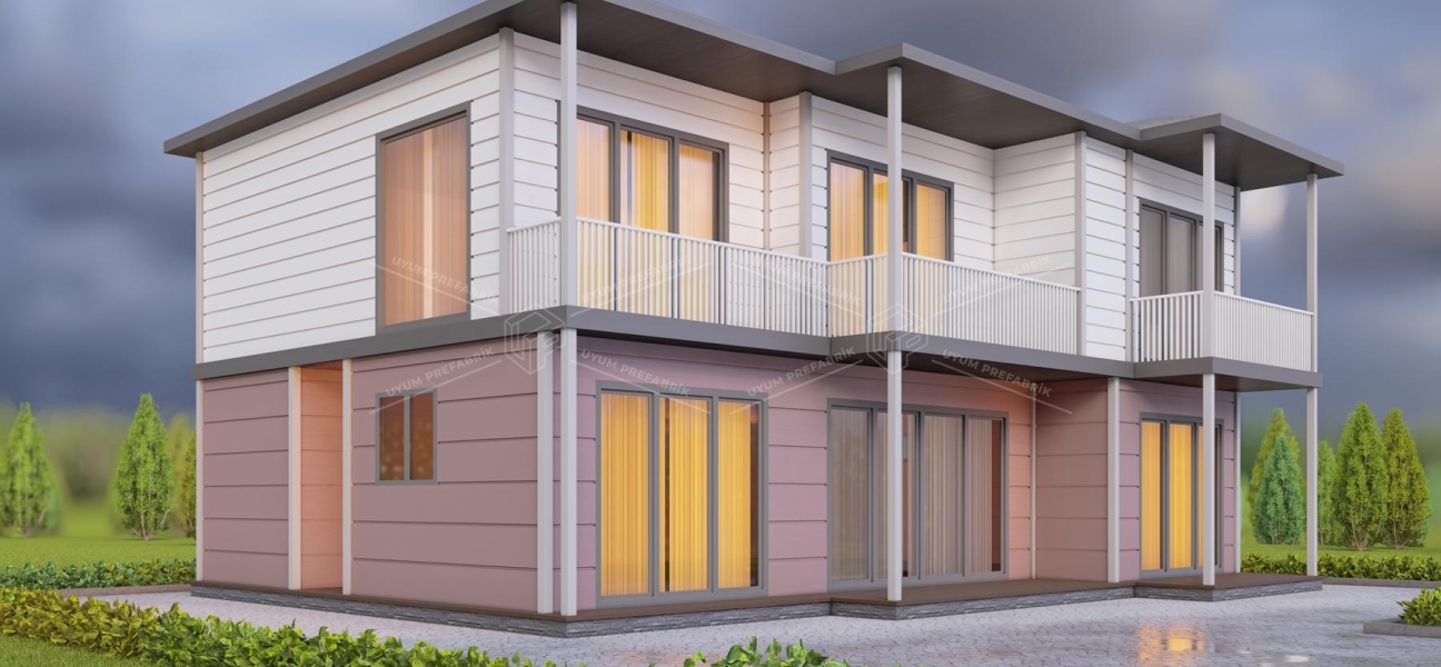 UP210 SANTA 221m² Two Storey Steel House