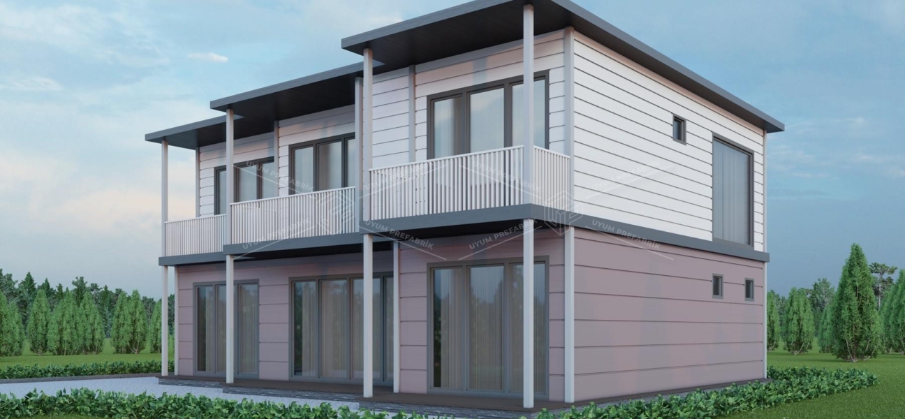 UP210 SANTA 221m² Two Storey Steel House