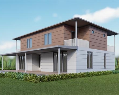 UP211 DÖRT MEVSİM 321m² Çift Katlı Çelik Ev