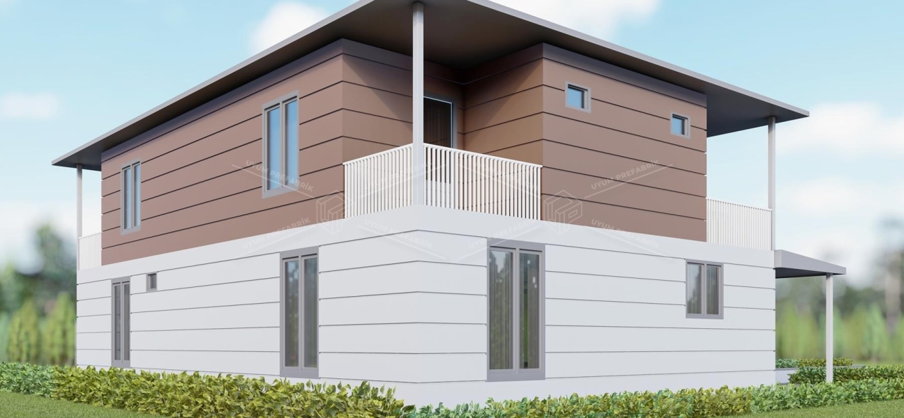 UP211 DÖRT MEVSİM 321m² Two Storey Steel House