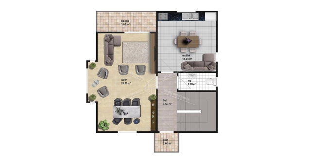 UP212 KINIK 120m² Çift Katlı Çelik Ev